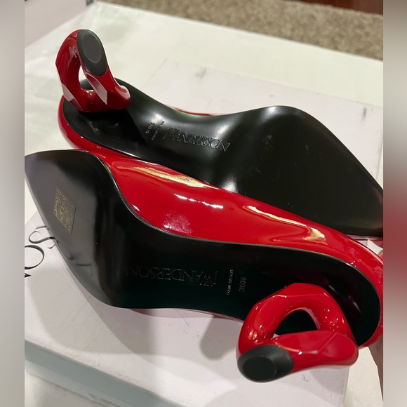 JW ANDERSON Red Chain Heel Pumps Size 36.5 EU BNWB - Picture 4 of 5